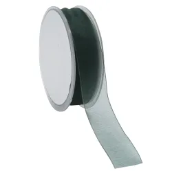 Organza Woven Edge Ribbon; Dark Green